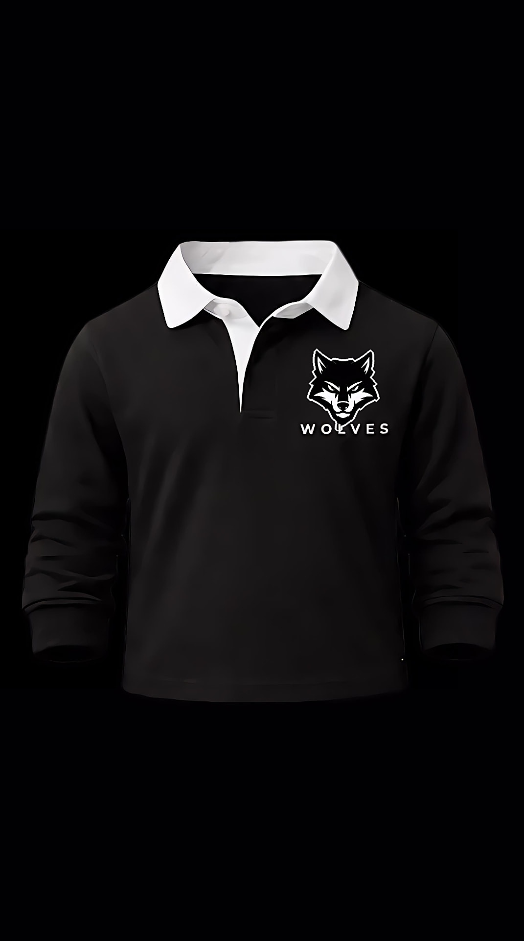 Kids Wolves Retro Rugby Jersey