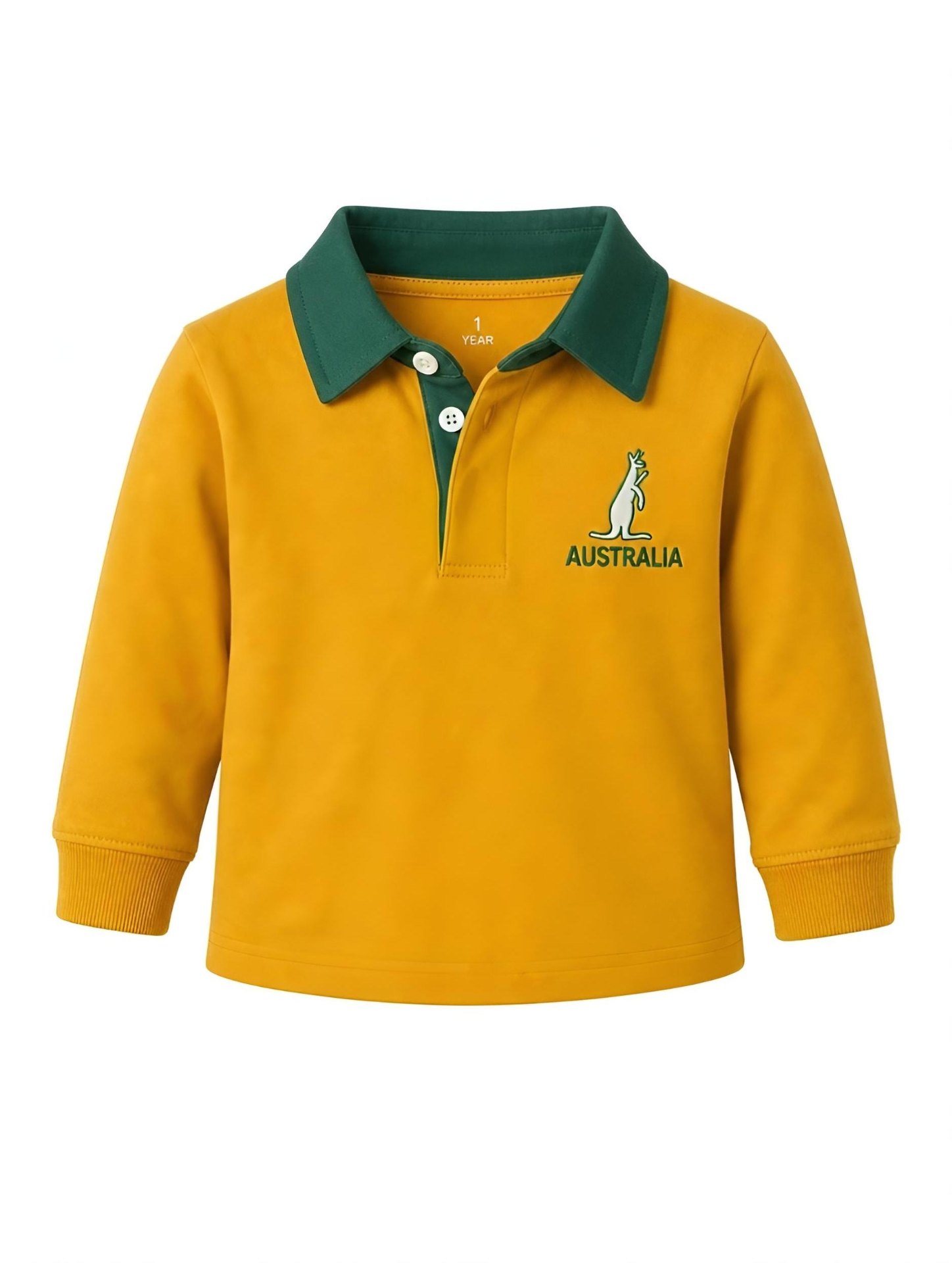 Children's Australia retro rugby shirt with embroidered crest