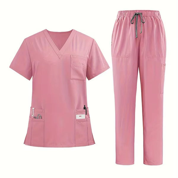 Four Way Stretch V-Neck Scrub Set — Premium Medical Uniform — view 2