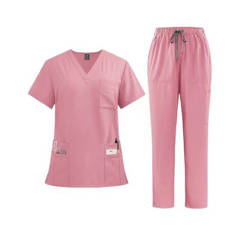 Four Way Stretch V-Neck Scrub Set — Premium Medical Uniform